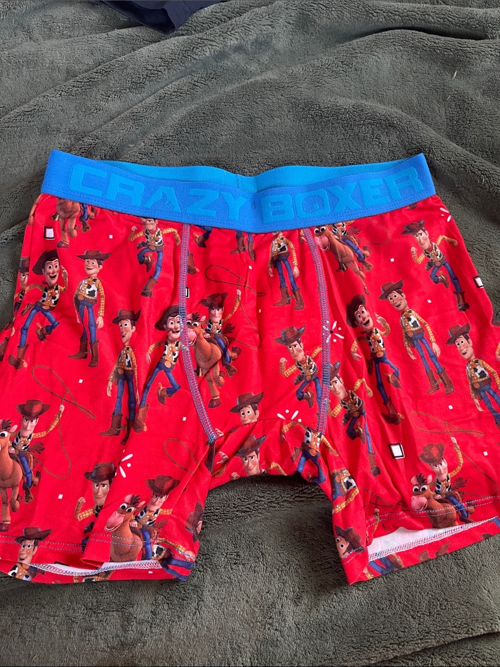 Crazy Boxer Men’s Red Toy Story Woody Print Boxer Briefs